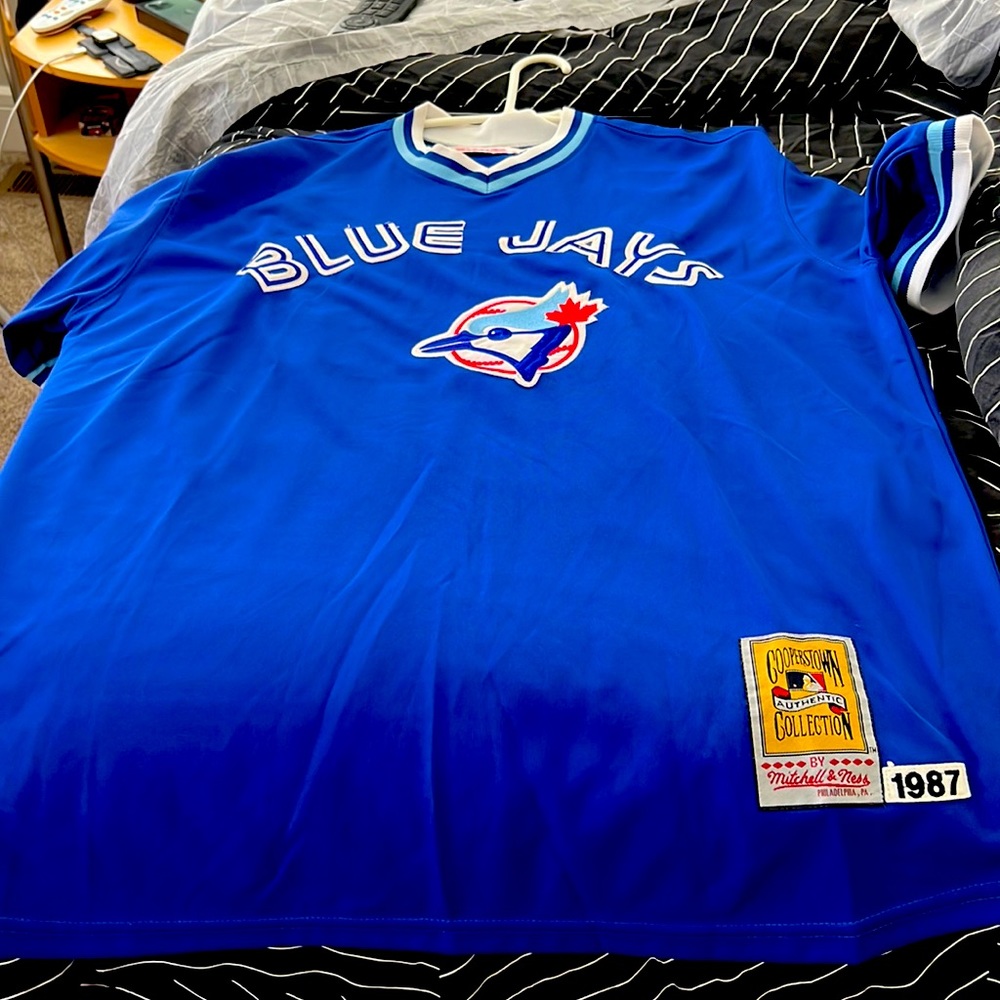 Mitchell and Ness Blue Jays #23 Fielder Jersey